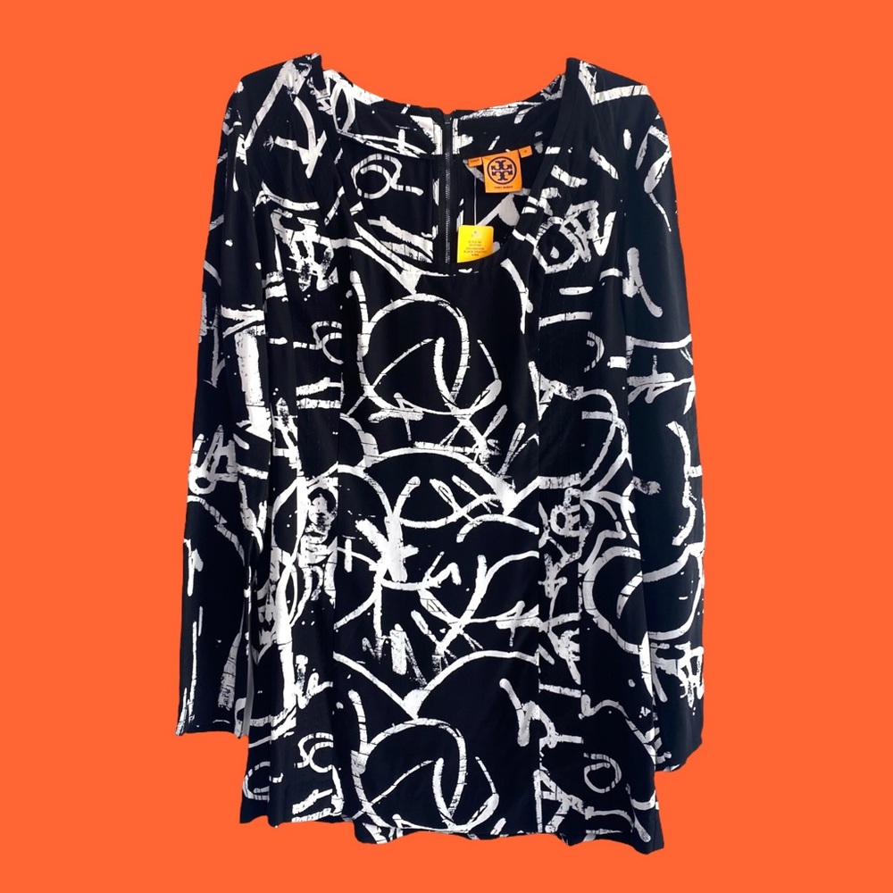 NWT Tory Burch Eileen Tunic Silk Longsleeve Size 12